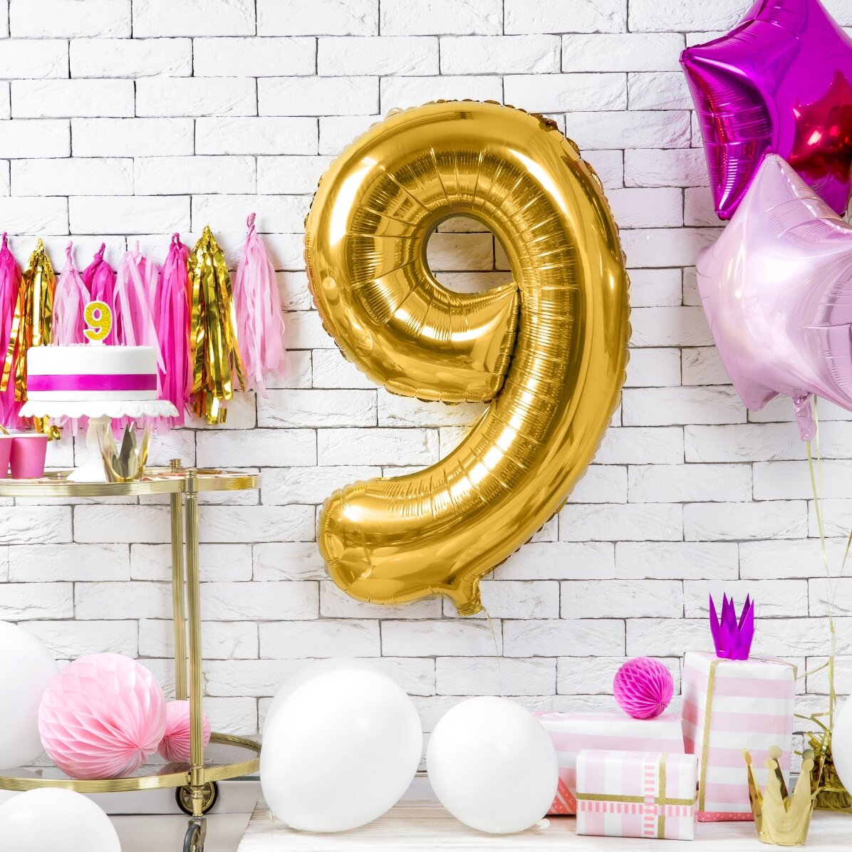 Palloncini - Numeri dorati 86 cm