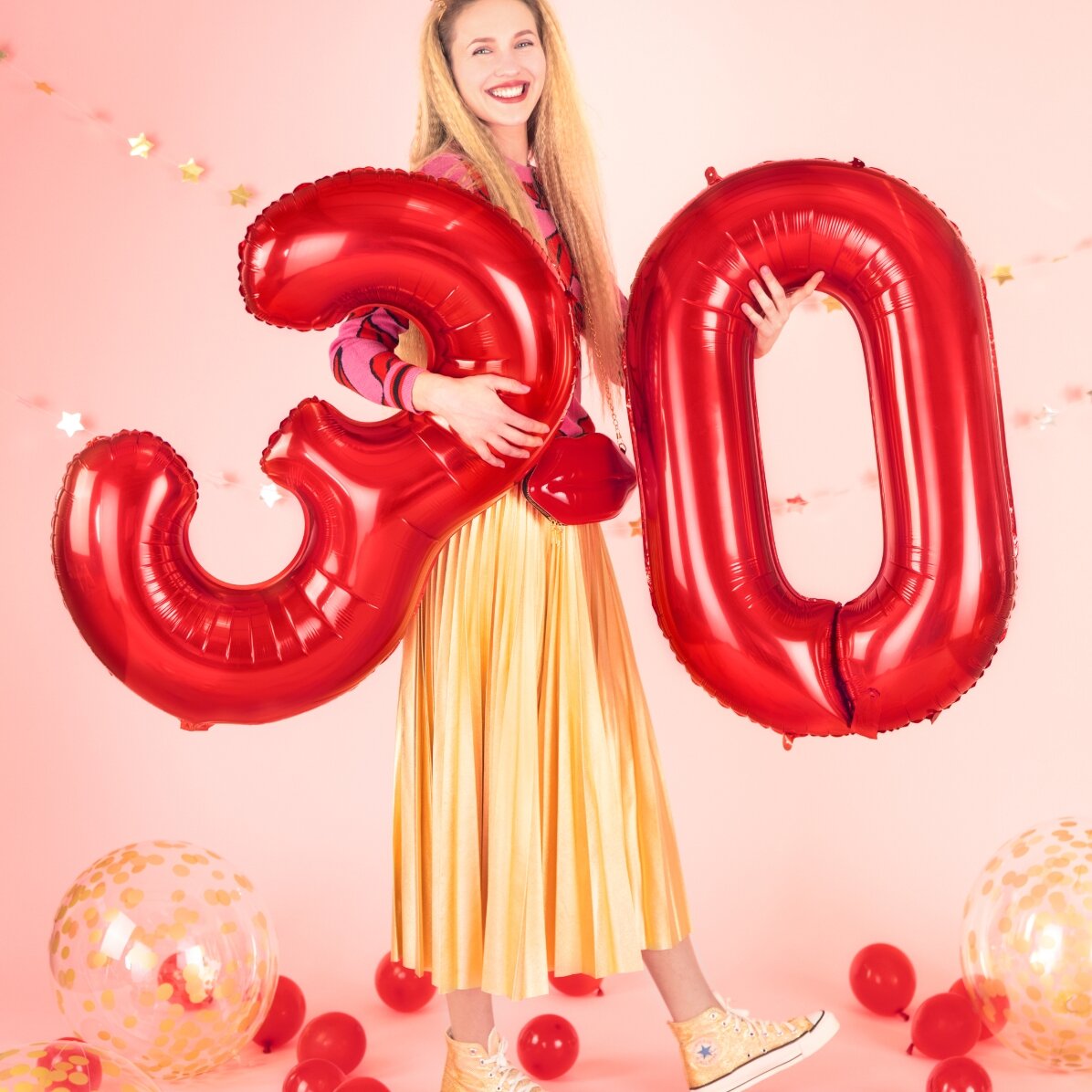 Palloncini - Numeri rossi 86 cm