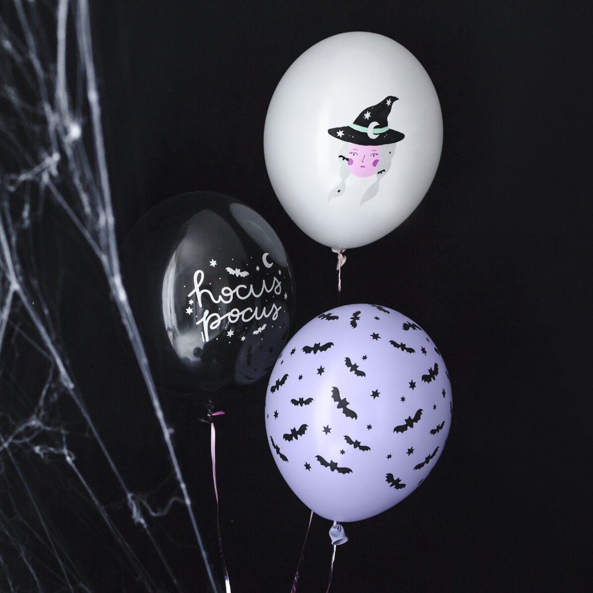 Set di 6 palloncini di Halloween - Streghe