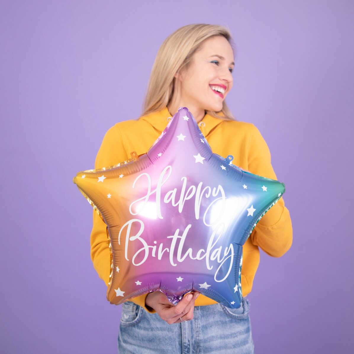 Palloncino - mix di stelle "Happy Birthday"
