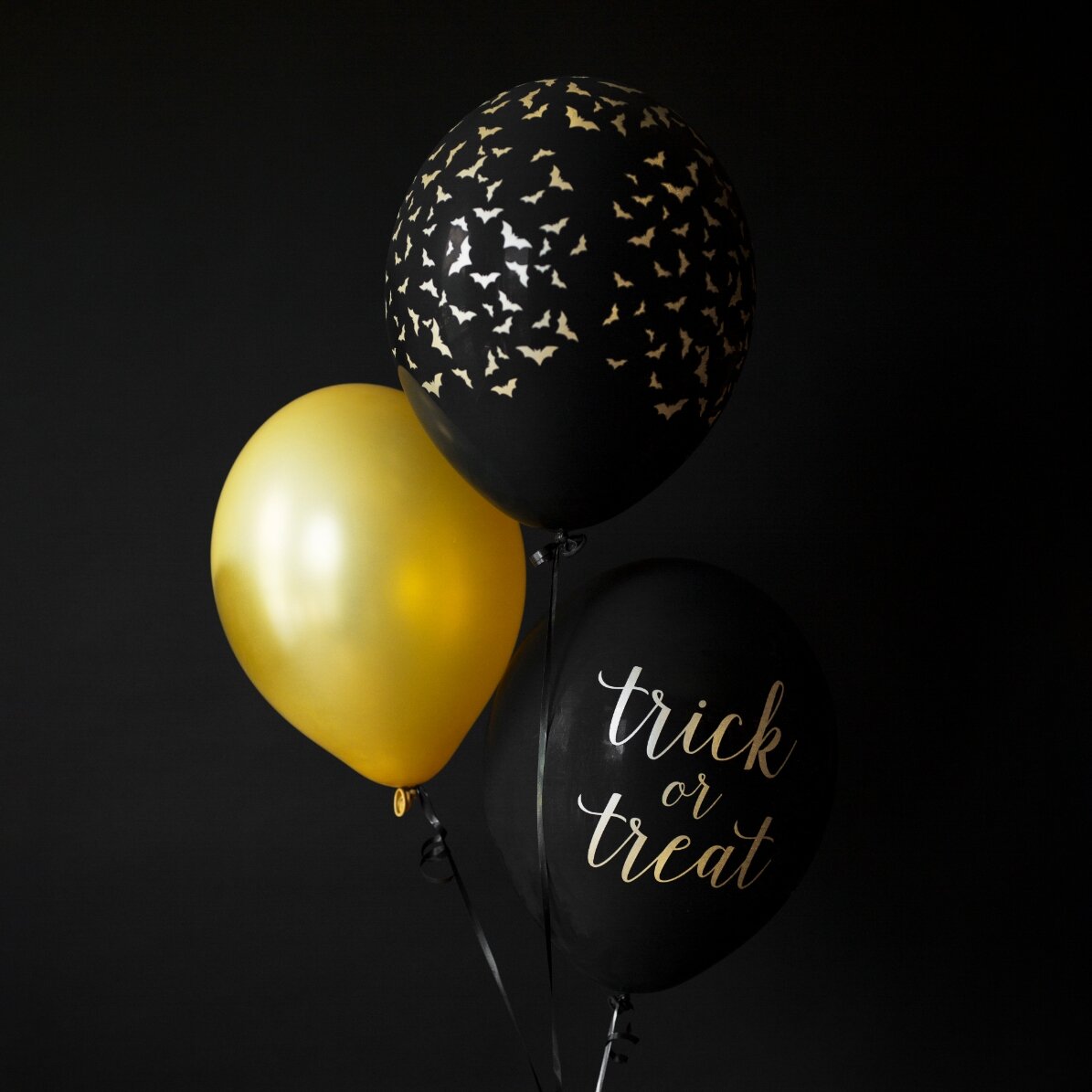 Set di 6 palloncini di Halloween - Pipistrelli