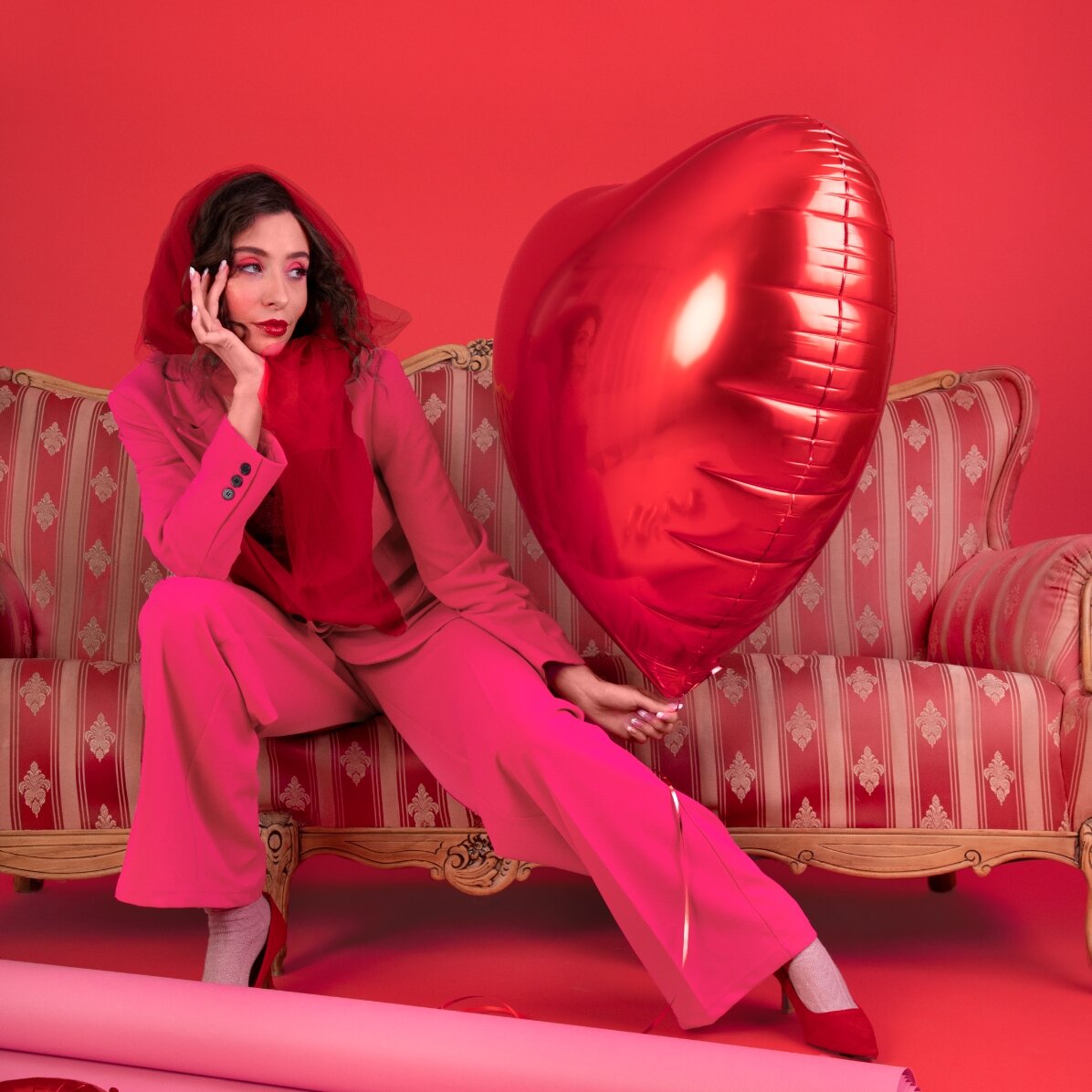Palloncino - Cuore rosso 61 cm