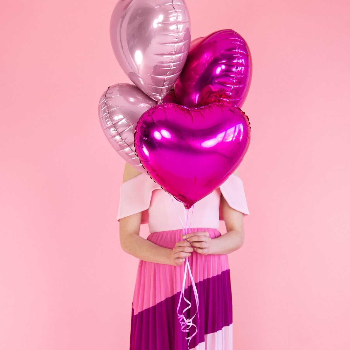 Palloncino - Cuore rosa 45 cm