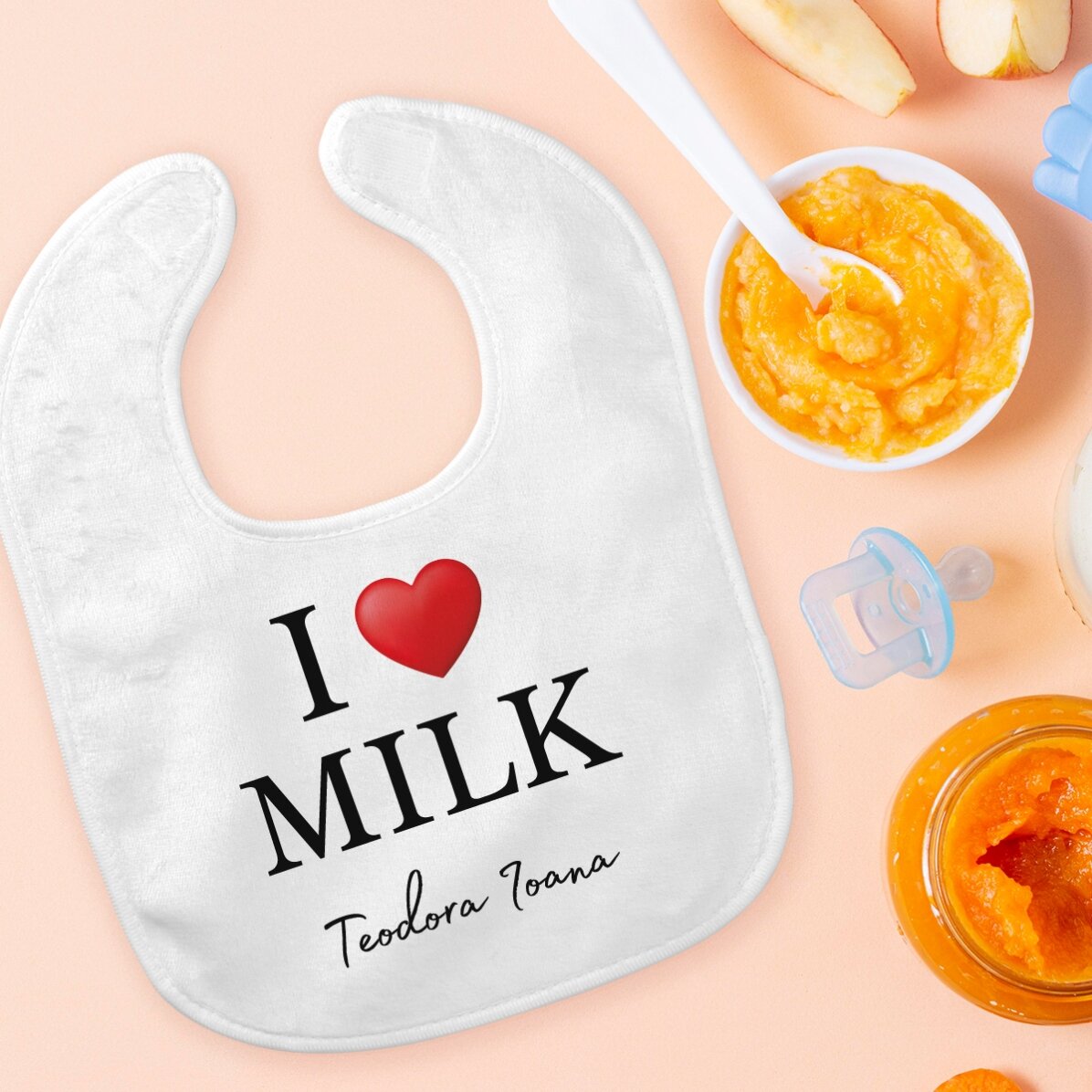 Bavetta personalizzata con scritta - I love