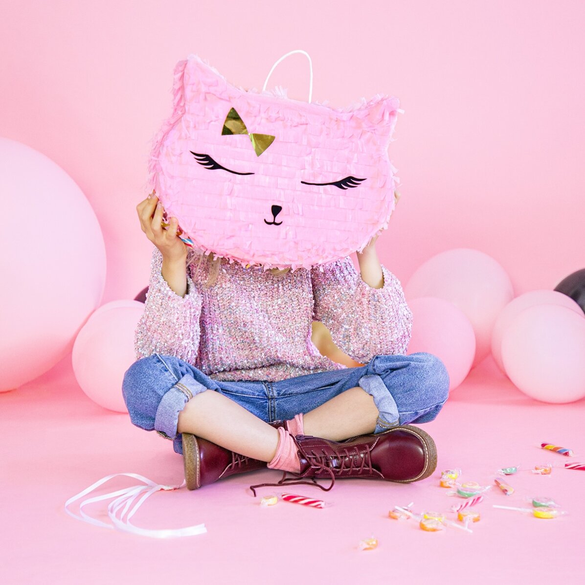 Decorazione Piñata a forma di gatto