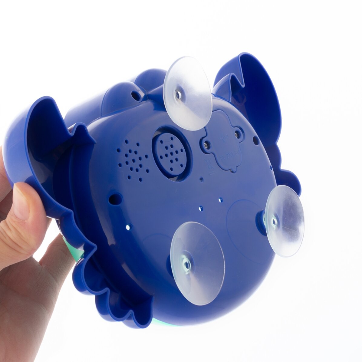 Giocattolo da bagno - granchio musicale con diffusore di palloncini