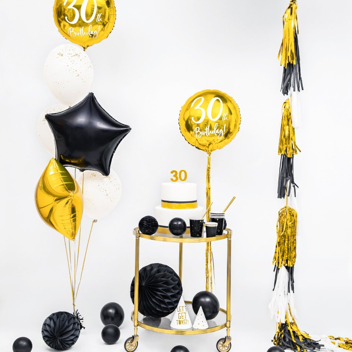 Candeline per torte - Numeri dorati da 7 cm