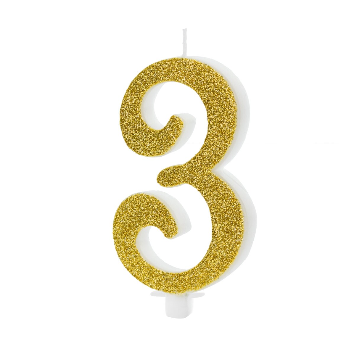 Candeline per torte - Numeri dorati da 10 cm