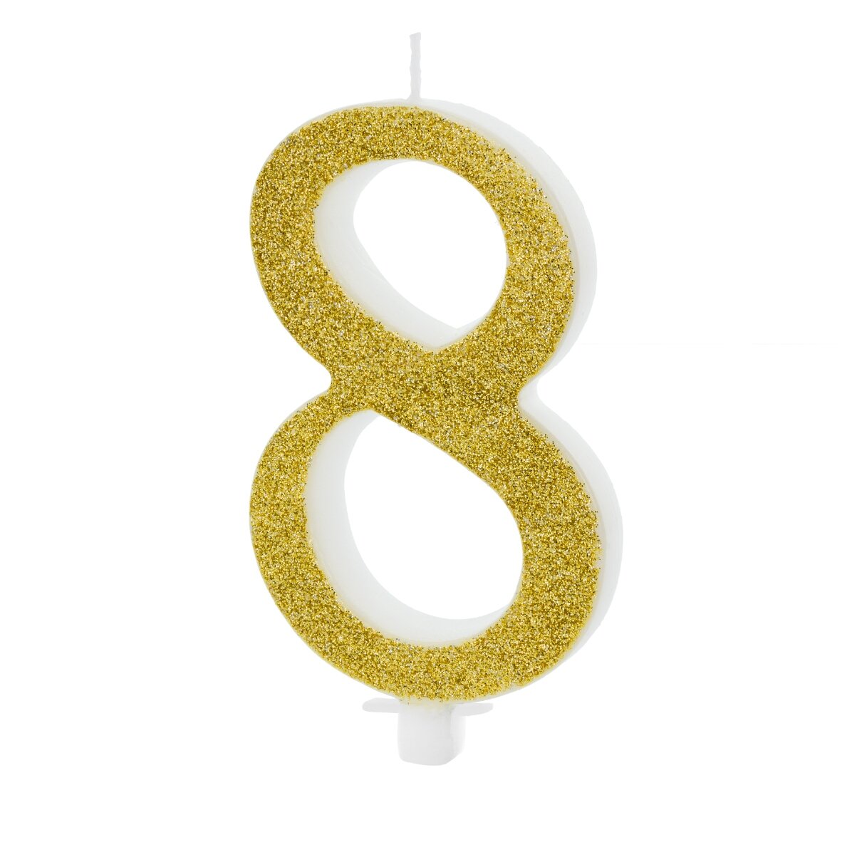 Candeline per torte - Numeri dorati da 10 cm
