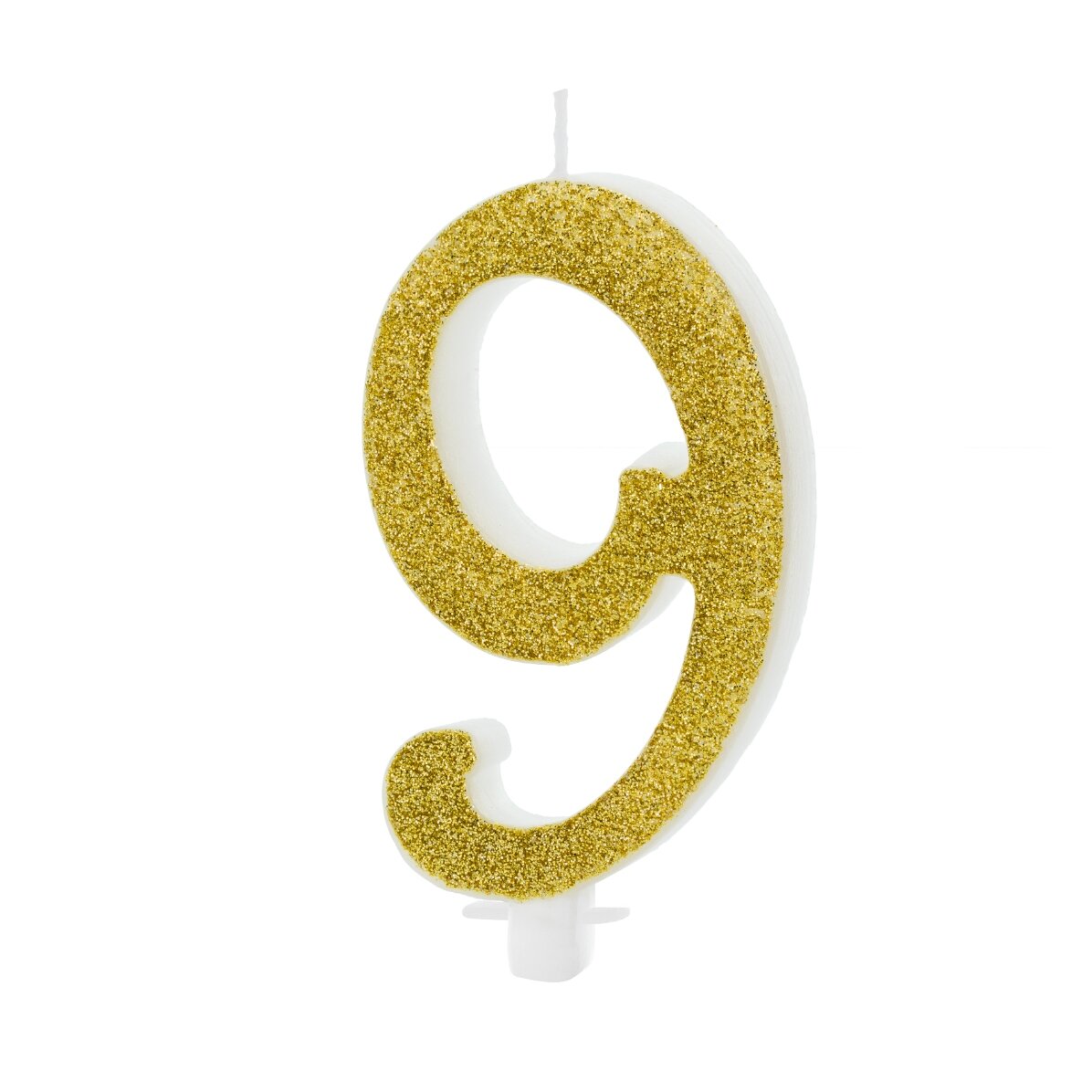 Candeline per torte - Numeri dorati da 10 cm