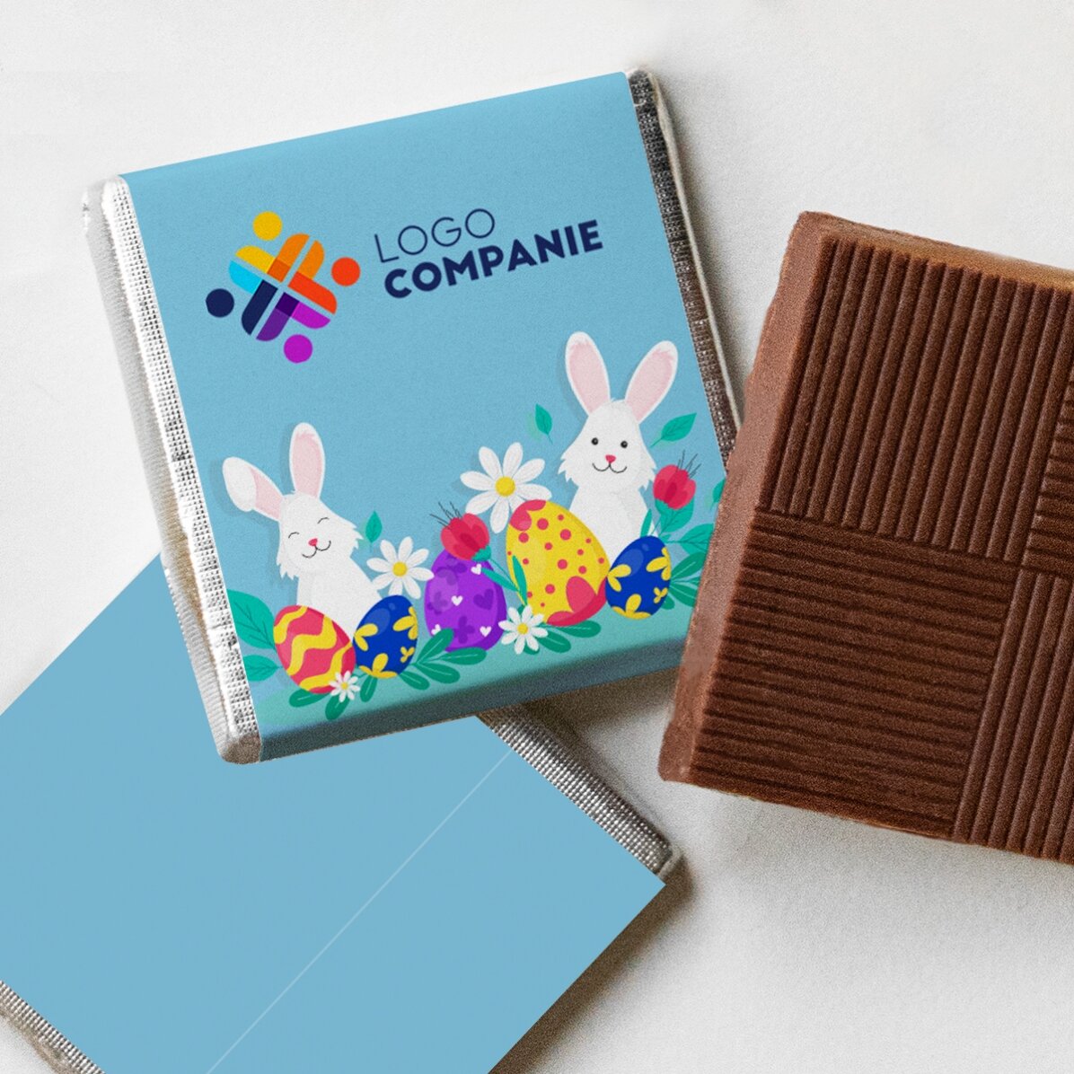 Mini cioccolatino personalizzato con logo - Buona Pasqua