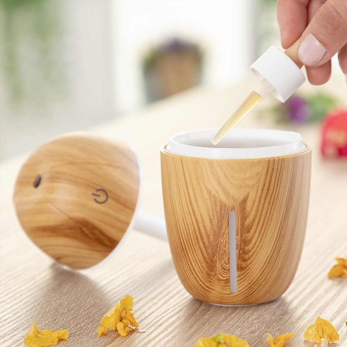 Mini umidificatore e diffusore di aromi per la camera