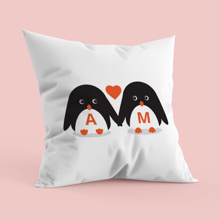 Cuscino personalizzato - Pinguini