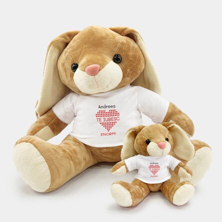 Personalised bunny with name - Love You