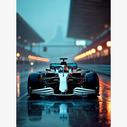 Poster di un'auto di Formula 1