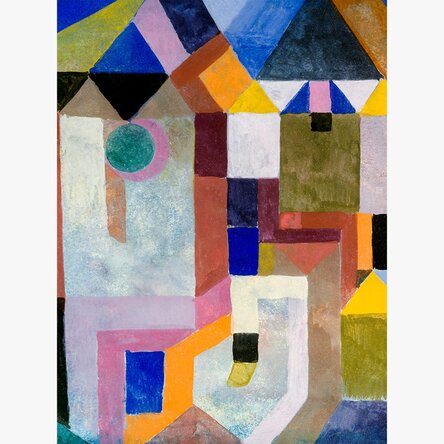 Poster di Paul Klee, “Colorful Architecture” 1917