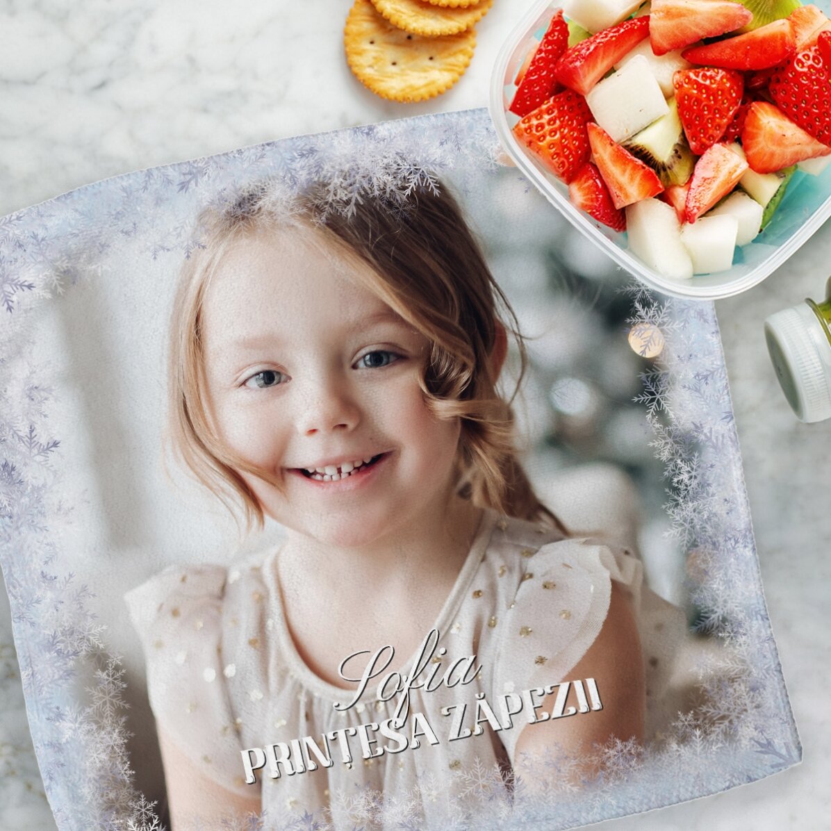 Asciugamano personalizzato con foto e testo - Winter