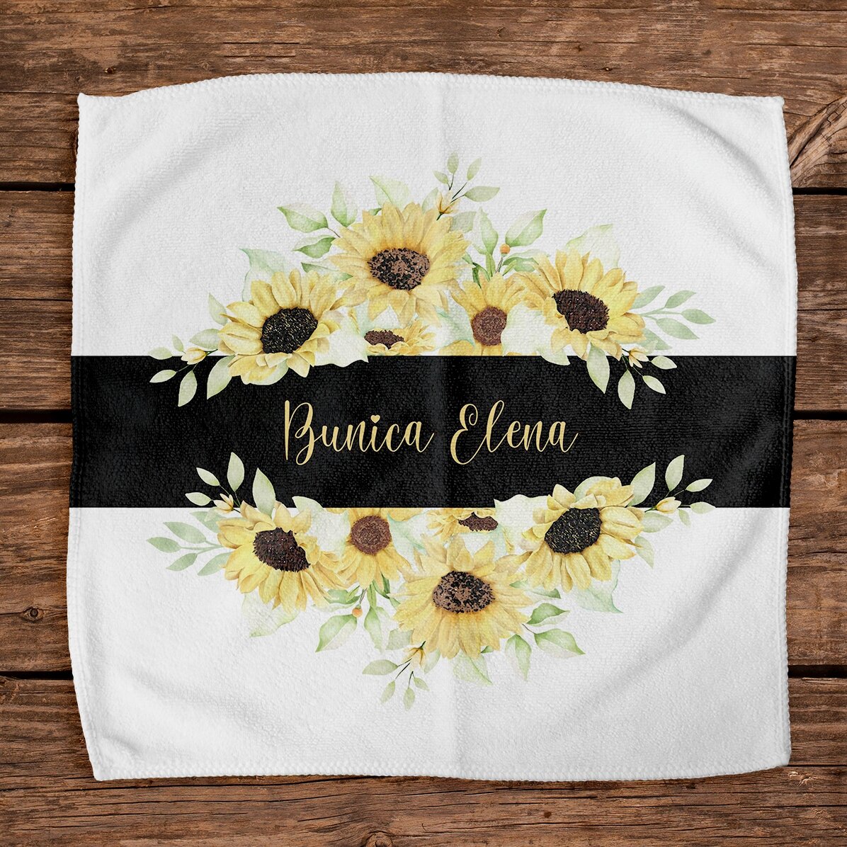 Asciugamano personalizzato con una dedica per la nonna