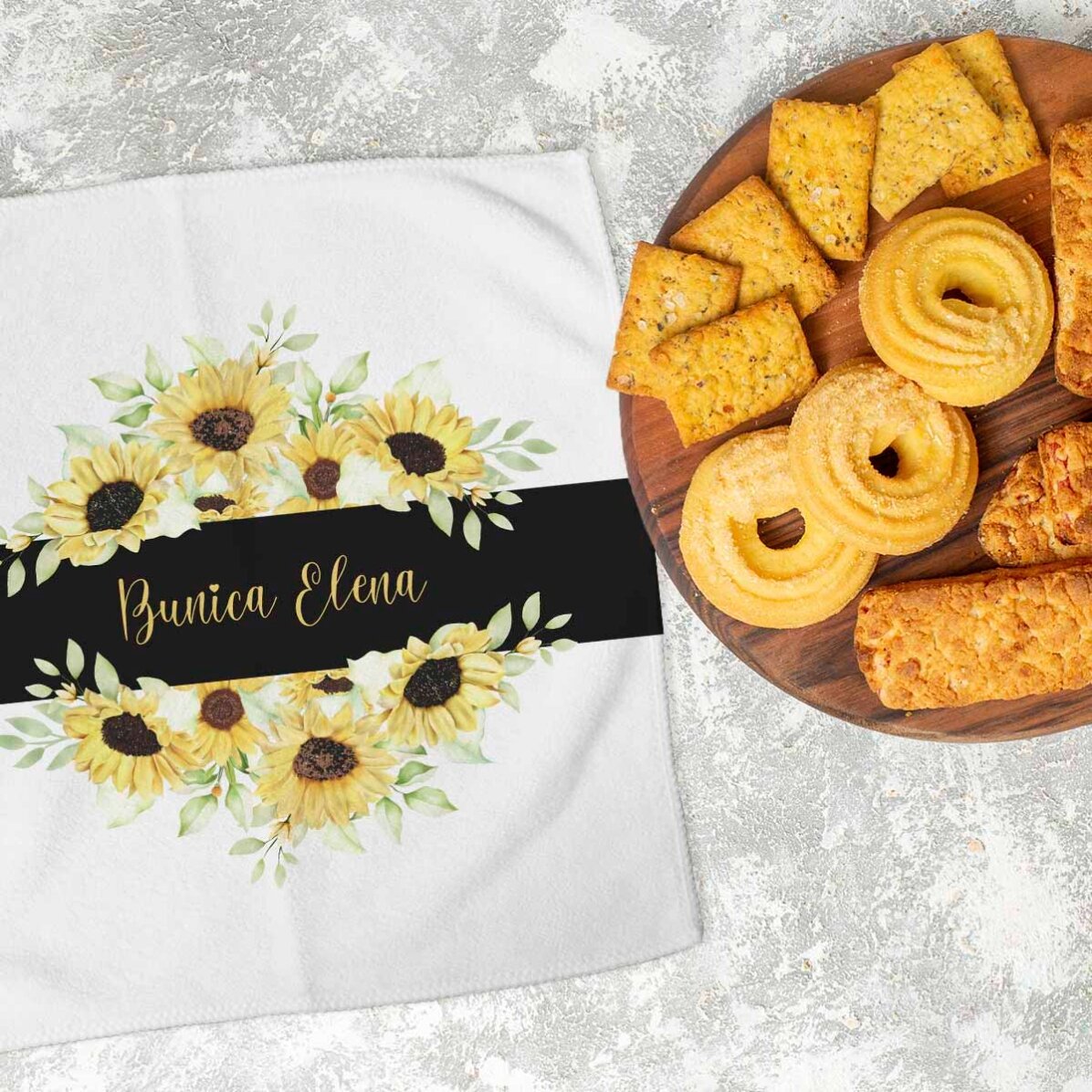 Asciugamano personalizzato con una dedica per la nonna