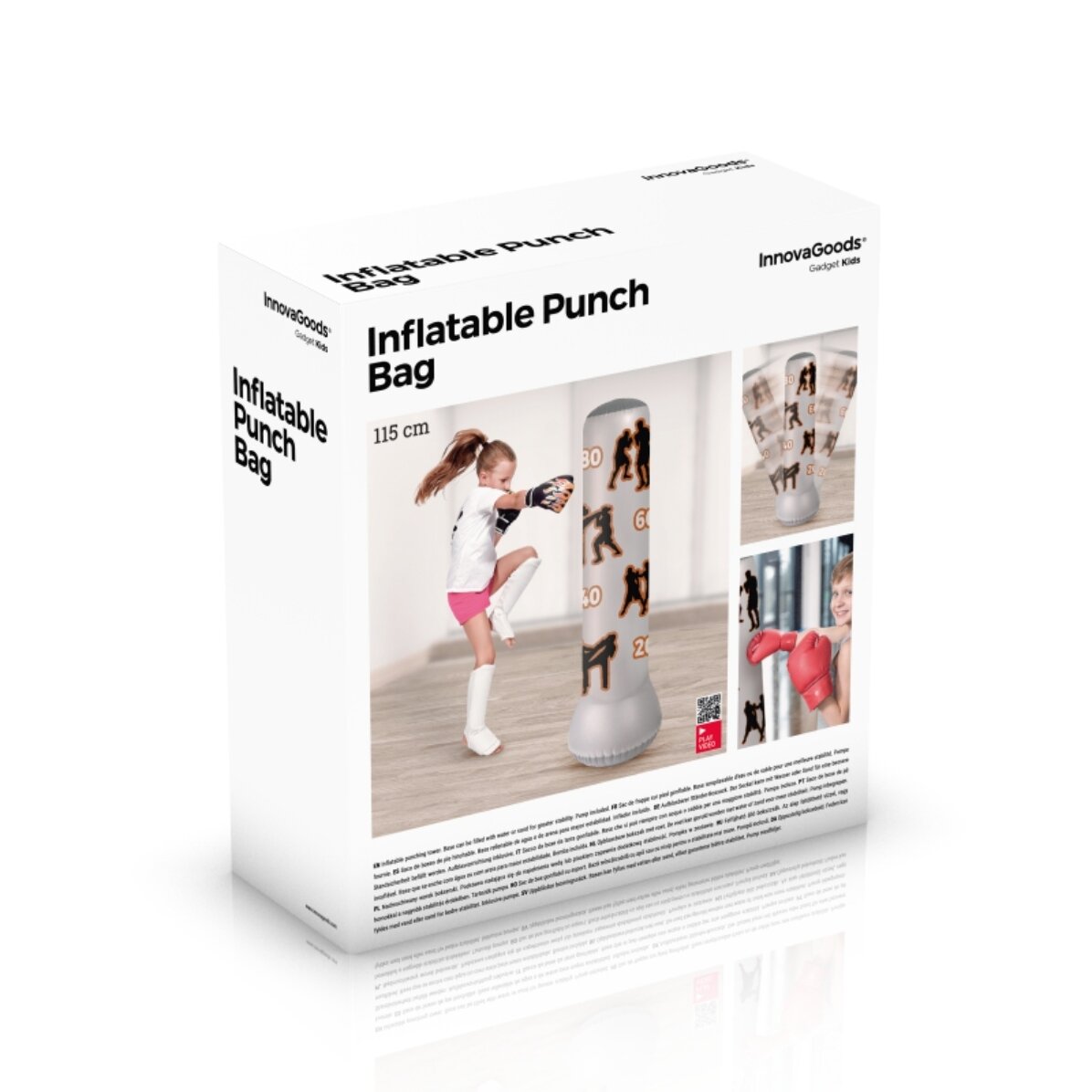 Sacco da boxe gonfiabile per bambini con supporto