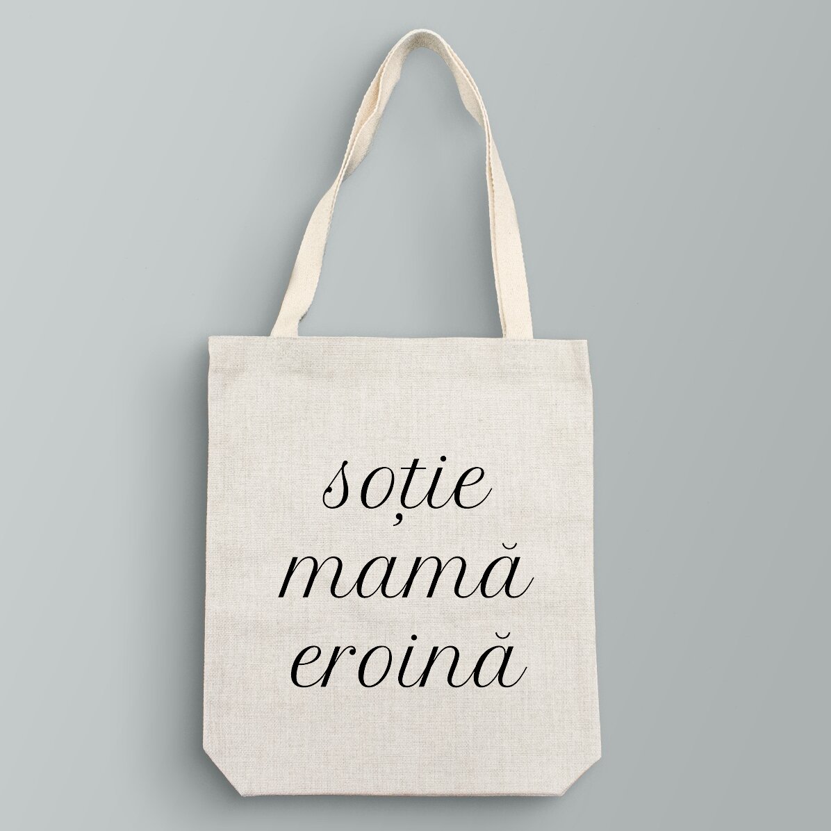 Personalised bag with text - Wife, Mother, Heroine.