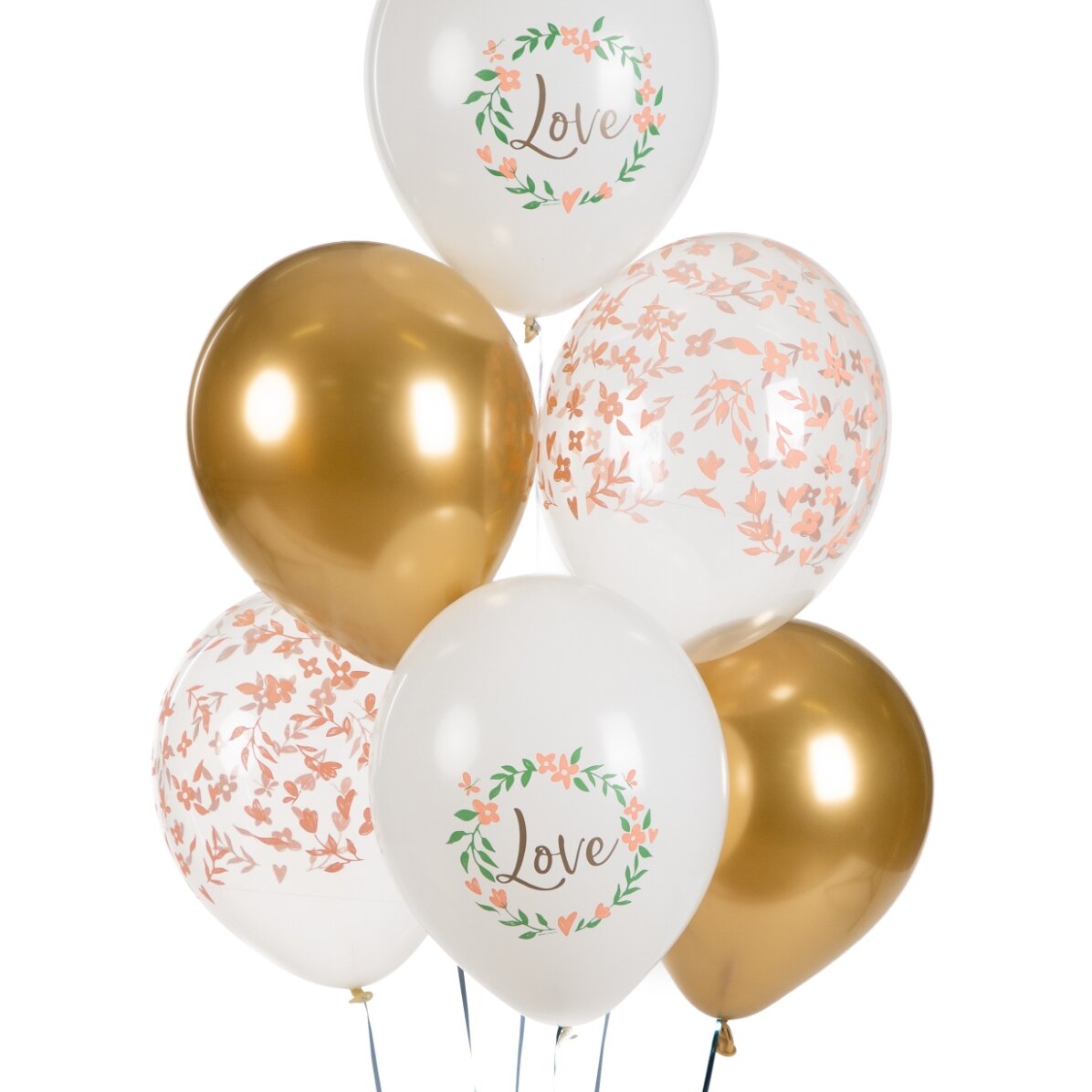 Set di 6 palloncini assortiti - Love