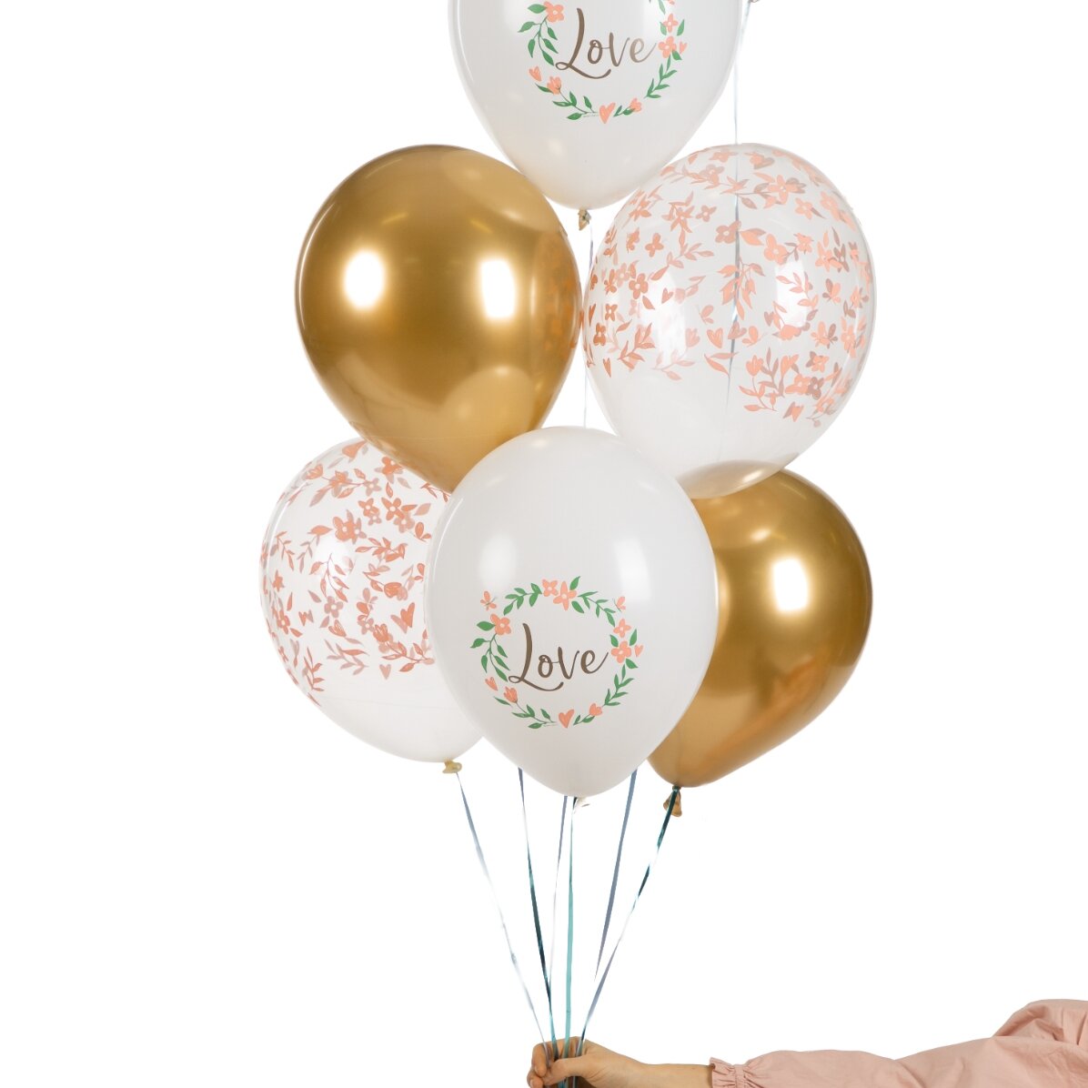 Set di 6 palloncini assortiti - Love