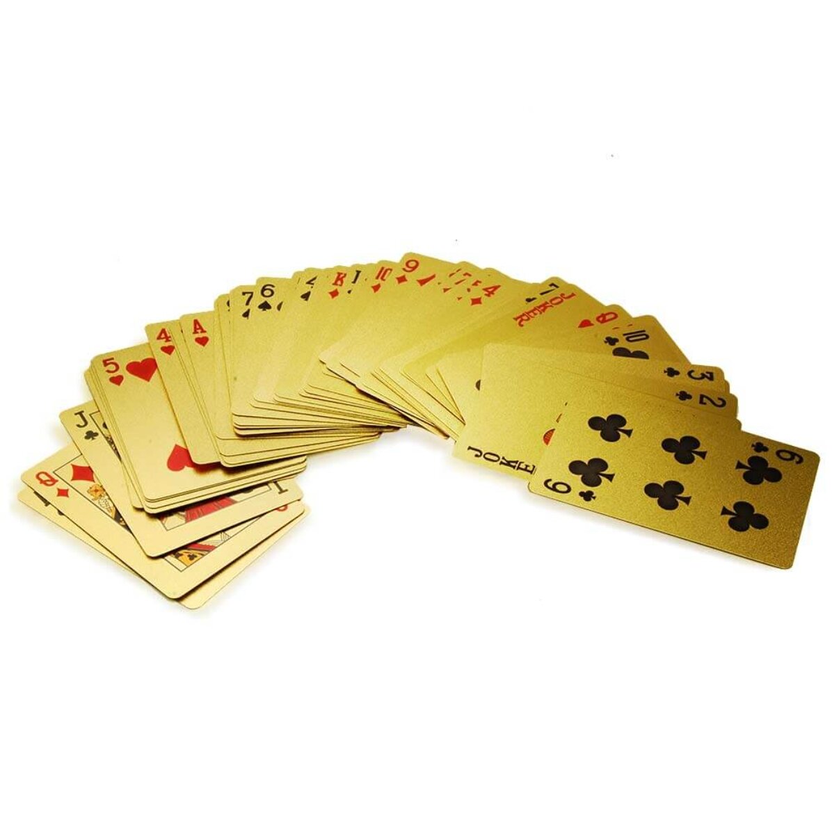 Set di carte da gioco dorate