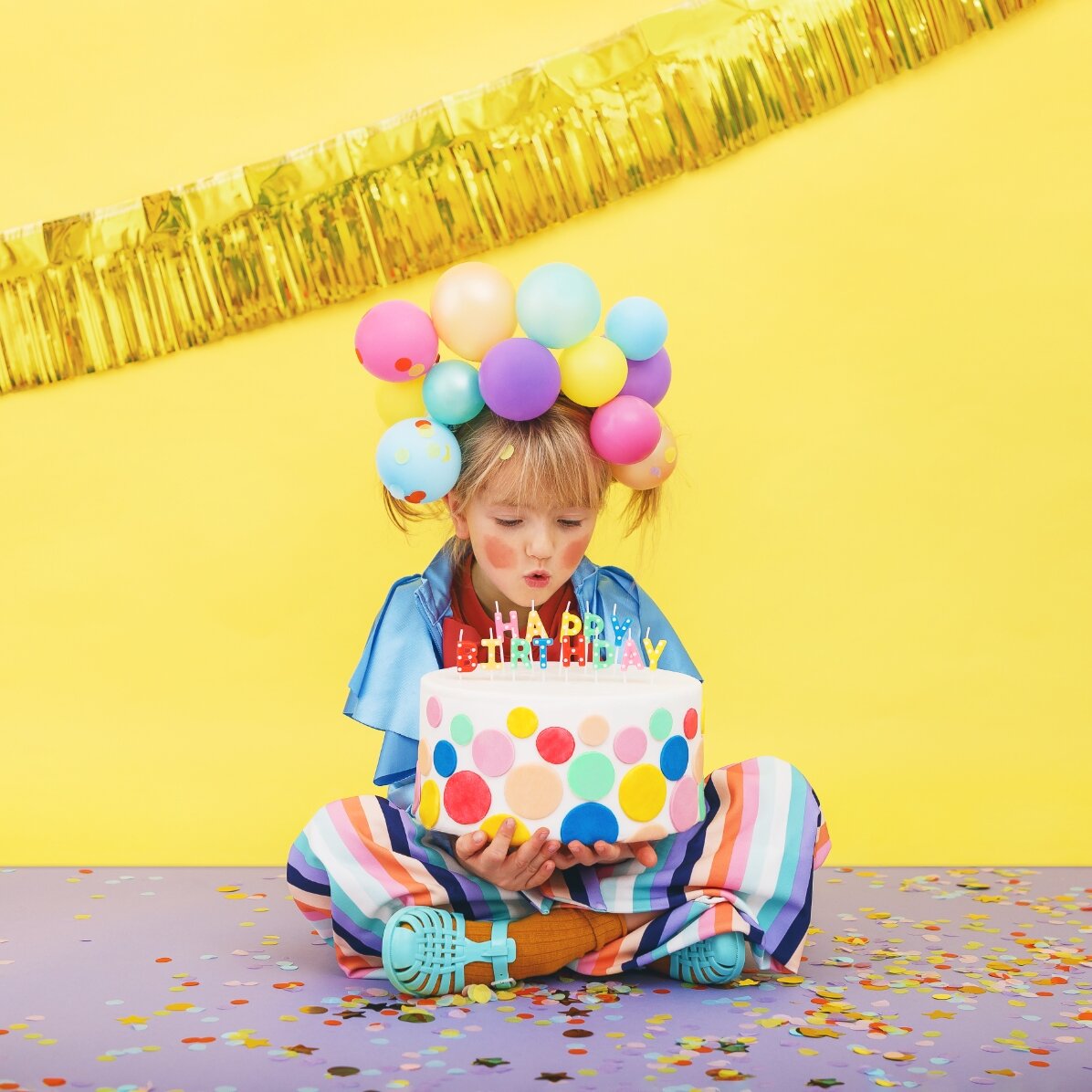 Candeline per torte - set "Happy Birthday"