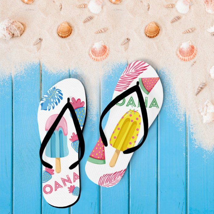 Infradito personalizzate con nome - Tropical