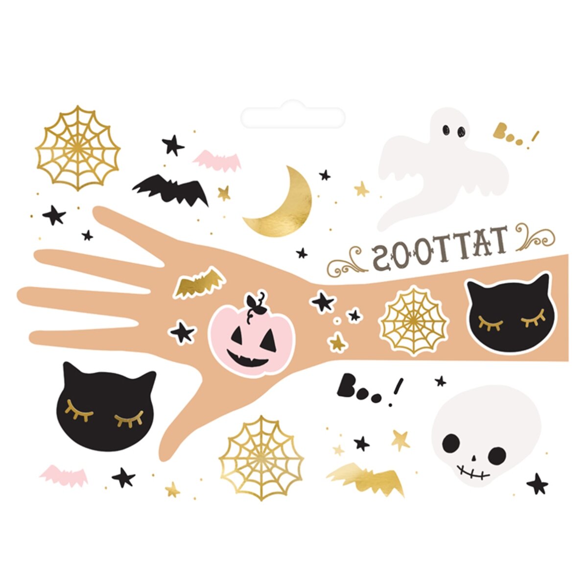 Temporary Halloween tattoos