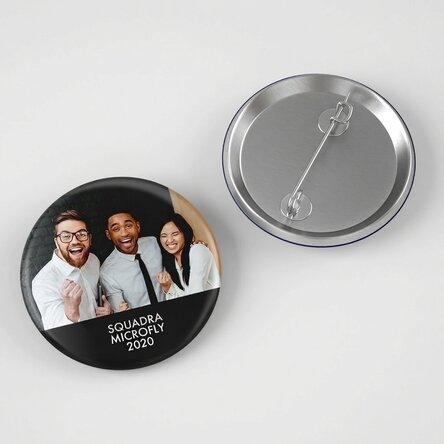 Spilla personalizzata con foto e testo