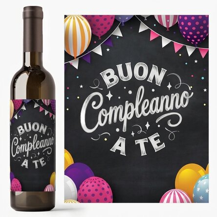 Vino personalizzato - Happy Birthday To You