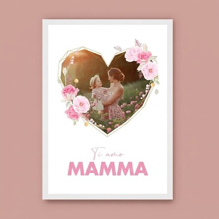 Quadro personalizzato con foto e testo - From my heart
