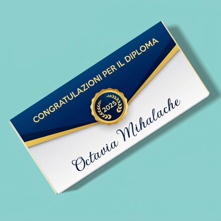 Cioccolato personalizzato con dedica - Auguri per la laurea