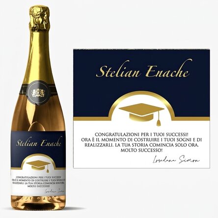 Spumante personalizzato con dedica - Laurea