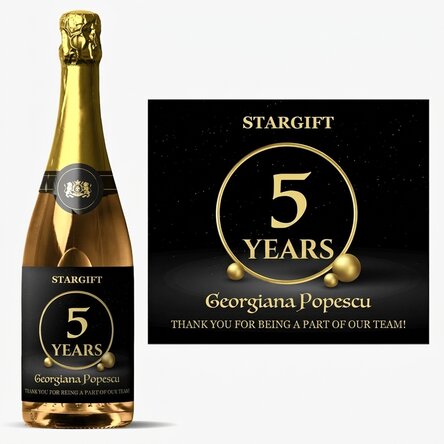 Spumante personalizzato con dedica - Anniversario aziendale