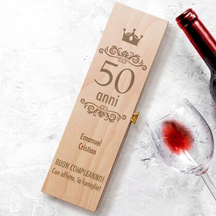 Scatola di vino personalizzata - Buon compleanno!