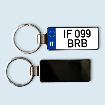 Portachiavi personalizzato con numero di targa