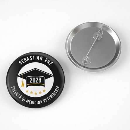 Spilla personalizzata con scritta - Laureato