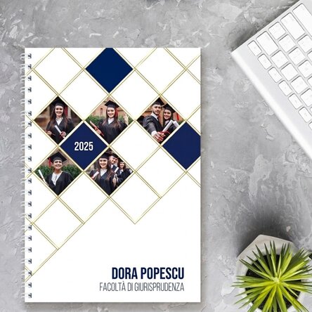 Quaderno personalizzato con foto e testo - Happy Graduation
