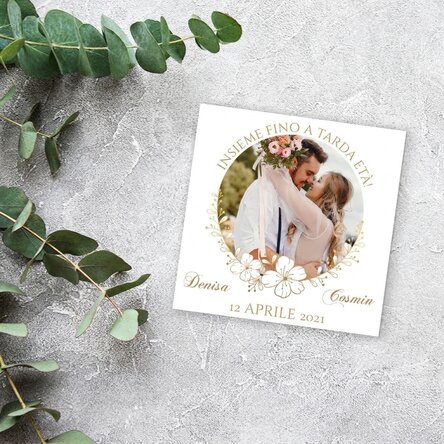 Foto personalizzata 10x10 cm - Fino alla vecchiaia