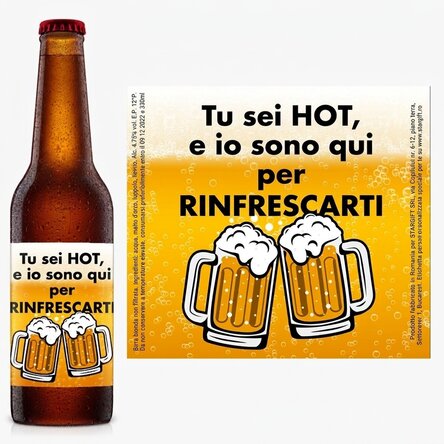Birra personalizzata con scritta - Hot