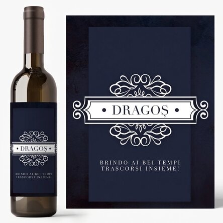 Vino personalizzato con nome e messaggio - Bei tempi