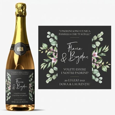 Spumante personalizzato con scritta - Will you be?