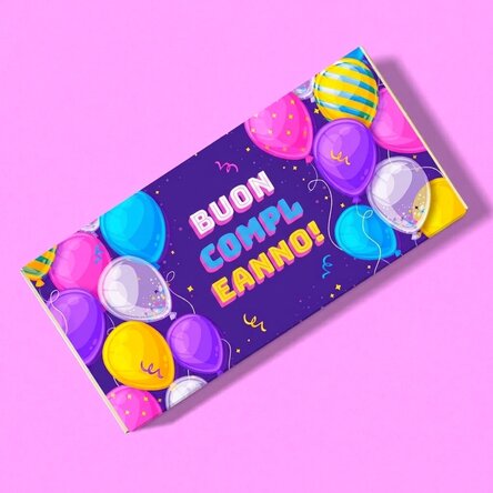 Cioccolato personalizzato per il compleanno