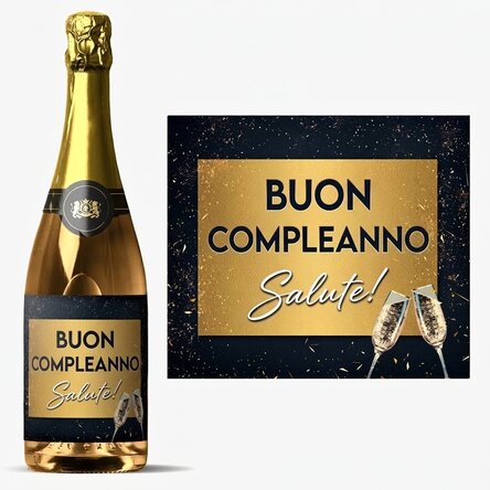 Spumante personalizzato - Festa di compleanno
