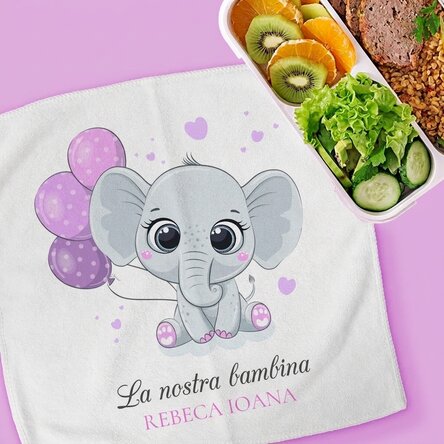 Asciugamano personalizzato con nome - Bambina