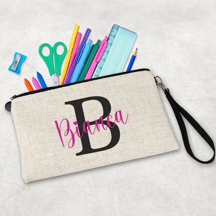 Kit per la scuola personalizzato con iniziale e nome