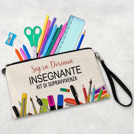 Kit per insegnanti personalizzato con testo - Survival kit